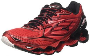 Mizuno Wave Prophecy, Zapatillas de Running para Hombre, Multicolor (Chinese Red/Black/White), 44 EU