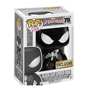 Marvel Spiderman Black Suit Pop Vinyl Bobble Head Figure