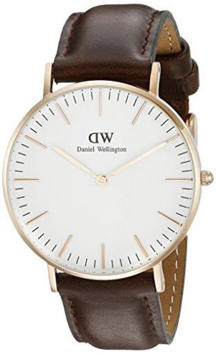 Daniel Wellington Damen-Armbanduhr Analog Quarz Leder 36mm Elfenbeinweiß DW00100039