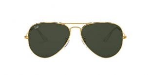 Ray-Ban RB3025 Occhiali da sole Aviator, Uomo, Oro, 62 mm