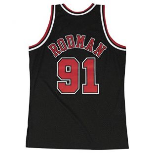 Mitchell & Ness Dennis Rodman Chicago Bulls NBA Throwback Jersey Maillot - Black
