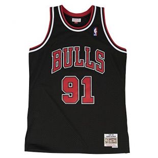 Dennis Rodman Chicago Bulls Mitchell & Ness NBA Throwback Jersey - Black