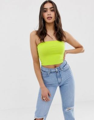 Asos Top bandeau court - Vert