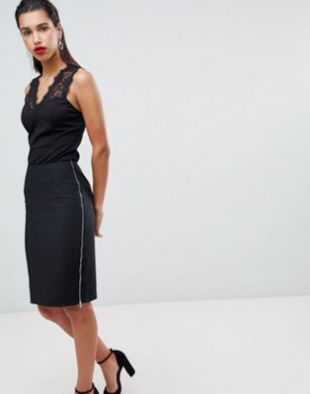 Maxi Jupe Warehouse Femme Multicolore Motif Géométrique - Taille 6, Viscose, Fermeture éclair, Fentes Latérales