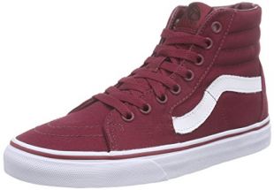 Vans Sk8-Hi, Sneakers Hautes mixte adulte, Rouge (Canvas/Cordovan/True White), 44 EU (9.5 UK)