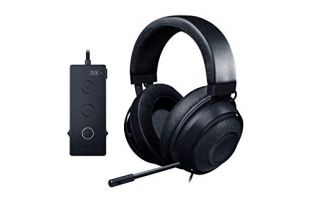 Razer Kraken Tournament Edition THX 7.1 Surround Sound Gaming Headset: Aluminum Frame - Retractable Noise Cancelling Mic - USB DAC Included - for PC, Xbox, PS4, Nintendo Switch - Green
