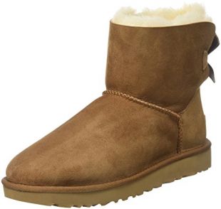 UGG Damen Mini Bailey Bow II 1016501-CHE Schlupfstiefel, Braun (Chestnut), 40 EU