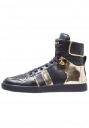 sneakers noires et or