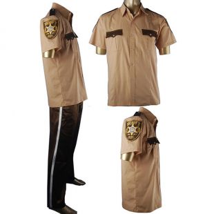 The walking dead Rick Grimes shérif chemise uniforme