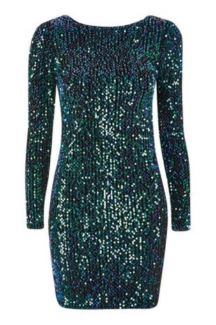 green emerald velvet dress Alessia Sequin Gown main image 0