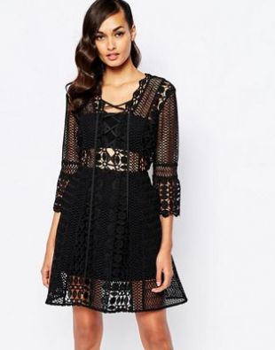 Robe noire en maille