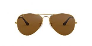 Ray-Ban 3025 Aviator RB 3025 112/85 55mm Matte Gold Frame / Brown Gradient Small