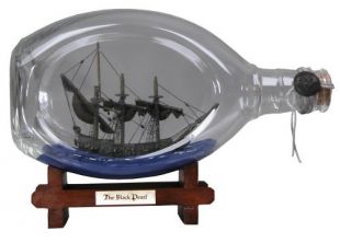Fluch der Karibik Black Pearl 23cm Ship in a Bottle