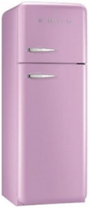 Smeg FAB30RRO1 Independiente 293L A++ Rosa nevera y congelador - Frigorífico (293 L, SN-T, 3 kg/24h, A++, Compartimiento de zona fresca, Rosa)