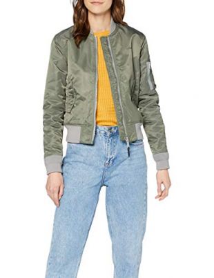 Schott NYC Jktacw Giacca, Verde (Kaki Kaki), X-Small Donna