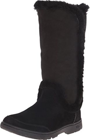UGG Women's Katia Black Suede Boot 6 B (M)