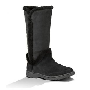 UGG Women's Katia Black Suede Boot 6 B (M)