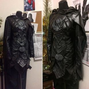 Armure de Nightingale de Skyrim eco cuir cosplay costumes