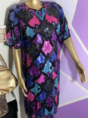 Robe à paillettes Vintage
