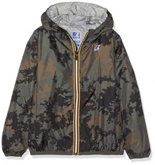 K-Way Claude Graphic Cappotto, Verde (Dark Camouflage 900), 140 (Taglia Produttore:10 Anni) Bambino