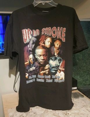 Vintage up In Smoke tour snoop eminem dre rap t shirt xl 100