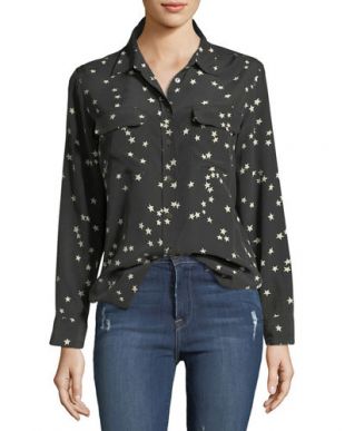 Slim Signature Star-Print Shirt