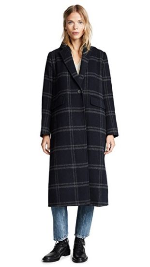 Shadow Plaid Coat