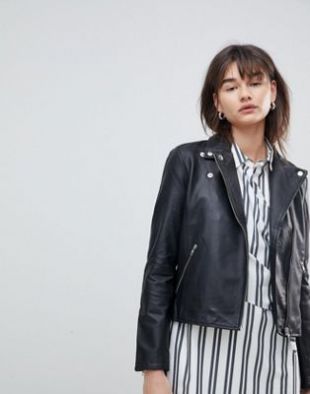 Selected Femme Veste en cuir