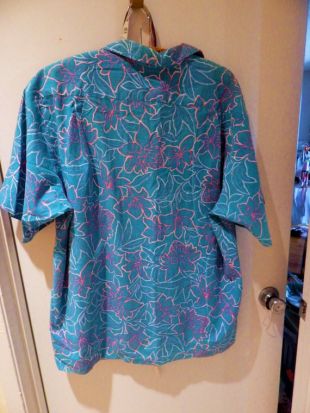 Vintage HOKU pour homme chemise hawaïenne au revers imprimé grande taille 2xl