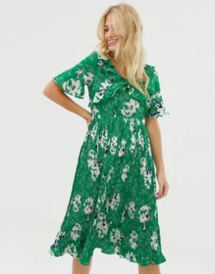 Jupe Mi-longue Camaïeu – Motif Fleurs Noir – Taille 36 – Très Bon état