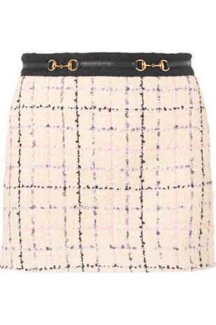 Romantic Tweed Mini Skirt
