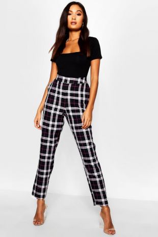 Boohoo - Pantalon Slim à carreaux tissé | Boohoo