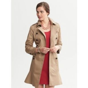 Flared Trench Coat