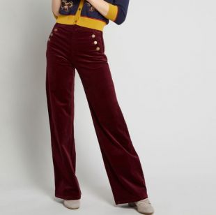 Modcloth The Madison Corduroy Wide Leg Pants