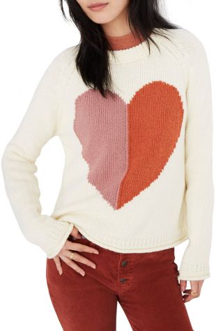 Madewell Keaton Heart Pullover Sweater