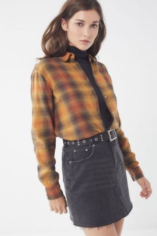 Urban Outfitters Eli Perfect Button Down Flannel Shirt