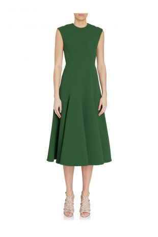 Emilia Wickstead Moss Crepe Denver Sleeveless Dress