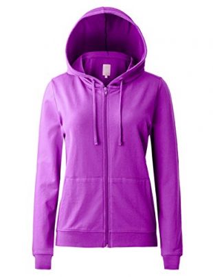 Regna X Womens Long Sleeve Casual Color Block Full Zip Hoodie Orange 2XL