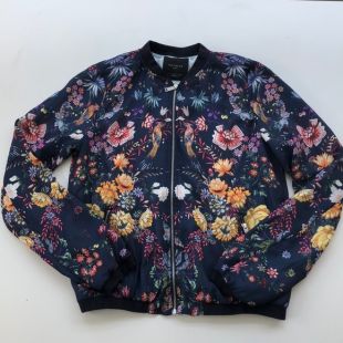 Zara - Floral Bomber Jacket
