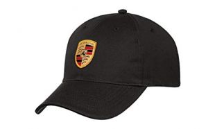 Porsche Baseball Cap with Crest Black