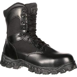 Rocky Duty Men's Alpha Force 8" Zipper Boot,Black,13 W