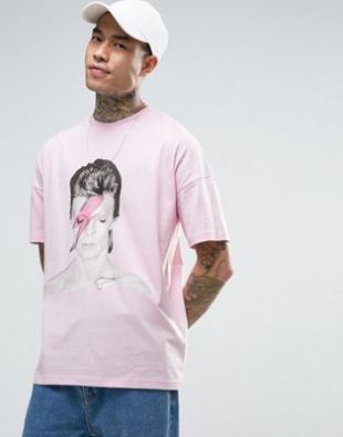 Tee shirt david bowie rose