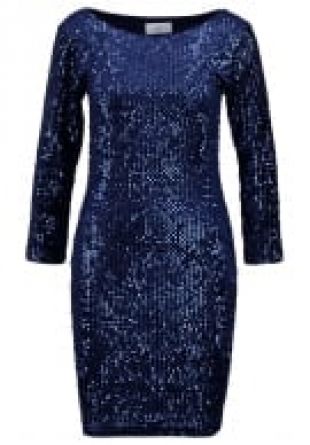 minimum - robe à paillettes bleue