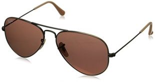 Ray-Ban Aviator Classic, Demiglos Brushed Bronze/ Red Mirror, 55 mm
