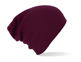 Beechfield Unisex Adult Beechfield Slouch Beanie One Size Burgundy One Size