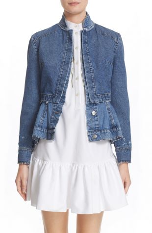 Peplum Denim Jacket