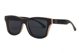 Sunglasses - Black Maple Wooden Sunglasses, Wayfarer styled