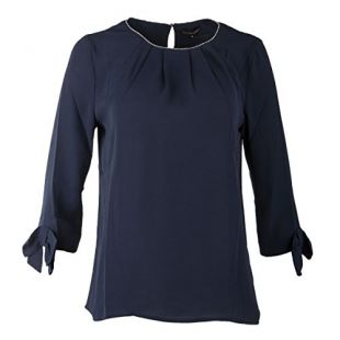 Best Mountain Blouse Fluide Manches Longues Femme S Bleu Fonce