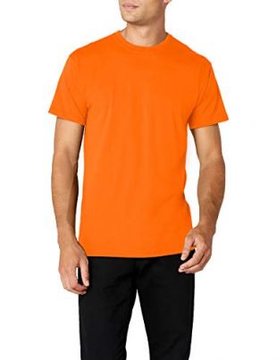 Fruit of the Loom - 61-044 - T-Shirt - Homme - Orange - Small