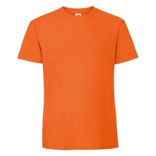 T-shirt orange col rond